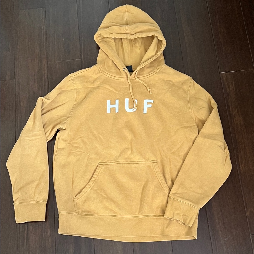 HUF Men's Mustard Hoodie